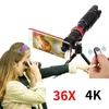 4K 36x telescopio fotocamera HD telefono cellulare obiettivo zoom ottico cellulare teleobiettivo per iPhone Samsung Huawei Smartphone