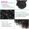 Brazilian Water Wave Virgin Hair Bundles with Frontal 134 Lace Closure Wirh Bundles Part Natural Color Remy Human Hair Exten1015781