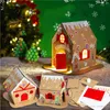 クリスマスの装飾ギフトDIYの手作りの発光自家製の家の手作りDiyの素材パッケージ幼稚園の子供たちの光源の自家製コテージ