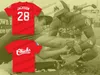 28 BO Jackson Memphis Chicks White Red Baseball Jersey Top Quality Ed Fast Shipping Tamanho S-xxl