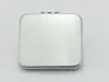 Square round Compact Mirror Silver Blank Pocket Magnifying Cosmetic Makeup Mirror Wedding Favors Gift fast shipping