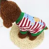Yeni Noel Hediyesi Köpek Giysileri Giyim Kedi Yelek Küçük Kostüm Pet Kaynağı Karikatür Giyim Pamuk T Gömlek Yavru Tulum Kıyafet DHL Ücretsiz