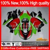 Lichaam voor Kawasaki ZX 10 R ZX-1000 Groen Rood Frame ZX-10R 06 07 Carrosserie 44HC.21 ZX1000 CC ZX10R 06 07 ZX 1000CC ZX 10R 2006 2007 Fairing Kit