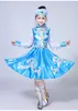 Stegslitage Minoritet Barn Mongoliska Dance Kirhirt Kindergarten Girls Utför Kostym Tibetan1