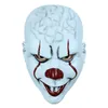 Halbe header set latex maske horror movie stephen king's it 2 cosplay pennywise clown joker lächeln maske halloween party requisiten