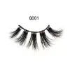 22-25mm 3D Vison Cils En Gros Naturel Épais Bande 22mm 3D Mink Lashes Emballage Personnalisé Étiquette Maquillage Dramatique Haute Qualité Faux Cils