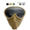 Équipement de plein air tactique Airsoft masque tir équipement de Protection du visage en métal en acier treillis métallique plein visage Style abeille NO03-203