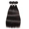 Extensiones de pelo liso brasileño con cierre, Color Natural, 1028 pulgadas, 34 mechones con cierre de encaje 2x6, cabello humano Remy exte8137603