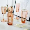 Rimmed Gold Rim Water Cup Glas Hamer Patroon Glas Champagne Glas Cup Champagne Glas Huishoudelijke Wijnglazen Tumblers