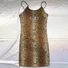 Höst Omliggande Ärmlös Sexig Klänning Broder Broderi Leopard Skriv ut Party Julklänningar Bodycon Sheat Summer Dress Y190514