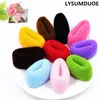 12 pièces/ensemble anneau de cheveux corde large épais bandeau élastique bandes bonbons élastique pour queue de cheval coton filles pinces à cheveux accessoires en gros