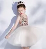 Düğün Pullu Doğum Önlük Altın Tül Boncuk ilk komünyonu Elbise İçin Dantel Balo Çiçek Kız Elbise