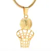 Spelarens halsbandsminnesmärke 316L rostfritt stål basketkremation hänge med kedja begravning urn minness smycken för mänsklig1280011