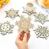 Madeira do floco de neve Caneca Coasters Titular Chic Bebidas, Café, Chá Mat Cup Decor Mats 500pcs / lot SN519