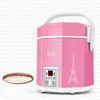 Electric Heating Container Mini Rice Cooker 1.2L mini rice cooker small 2 layers Steamer Multifunction cooking Pot