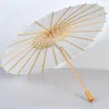 60pcs Bridal Wedding Parasols White White Paper Umbrellas Chinois Mini Craft Umbrella Diamètre 20304060CM8767569