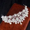 Moda Casamento Noiva Tiaras Coroas Pérolas Falsas Rhinestone Noiva Headpieces Jóias Festa Coroa Acessórios de Cabelo de Alta Qualidade