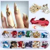 12 Grid Nail Sequins Paillette Aluminum Irregular Flakes Gold Silver Pigment Nail Art Decoration Mirror Glitter Foil Paper8497720