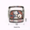 Hot-selling 92mm sticker night light square glass ashtray personality creative gift