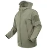 Outdoorowa kurtka softshell Wodoodporna wędrówka nosić kurtkę kempingową mężczyzn jesienna zima gruba ciepłe wspinaczki kempingowe 3817903