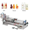 Machine de remplissage multifonctionnelle 10W pour boisson à l'huile d'olive vin blanc eau pure sauce soja vinaigre double tête machine de conditionnement liquide