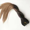 Extensões de cabelo humano brasileiras Destaques de cor de cor de cor 2 marrom mais escuro desbotamento para 6 pacote de cabelo humano marrom médio 100G5459858