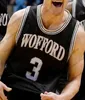 Personalizado wofford terriers faculdade basquete preto ouro branco Qualquer nome número # 3 fletcher magee 33 cameron jackson 10 nathan hoover jerseys