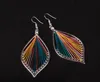 fashion handmade silk thread DIY bohemian earrings for women creative Geometric earrings girls party dangle earrings