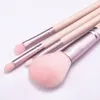 Pink Makeup Brush 4pcs Set Soft Hair Cosmetics Brushes for Powder Blusher Foundation Face Eye shadow Cosmetic Make Up brushes beauty Tools