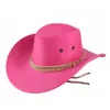 Western Unisex Cowboyhoeden Mannen Retro Zonneklep Ridder Hoed Cowgirl Brede Rand Hoeden Zomer Outdoor Toerisme Hoofddeksels LLA8338573589