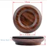 Set of 4 Upright Piano Caster Cups Black walnut Wood Feet Pad Timber Floor Carpet Protector Slip Resistant Deep Brown3411633