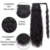 Ciara Long Ponytail Hair Extension 1 Piece Hairpiece Human Wrap Around Pony Tail Clip in Hair Extensions for Girl Lady Woman 140g