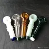 Accessoires de bongs de pot de couleur à double roue, conduite d'eau en verre Pipes à fumer Percolateur Bongs en verre Brûleur à mazout Conduites d'eau Plates-formes pétrolières Fumer esprit