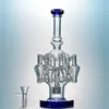 12 pollici Cool Glass Bong Matrix Perc Water Pipes Recycler Bong Octopus Arms Dan Oil Rigs Narghilè Gorgogliatore con ciotola comune da 14 mm OA01