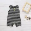 Summer Baby striped Rompers Clothes Infants Striped Soft Cotton Jumpsuits Boutique Kids Casual Jumpsuit Clothings M1938