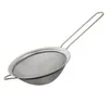 Aço Inoxidável malha fina peneira Colander farinha peneira com suco Handle e Ferramentas coador de chá de cozinha