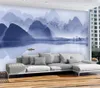 Fonds d'écran gris Nouveau Paysage Chinois TV Fond de fond Mur 3D Fonds d'écran 3D Murales Fond d'écran pour salon