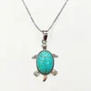 Qimoshi Health and Longevity Natural Jewelry Stone Turtleペンダントネックレスユニセックス親