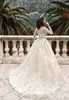 2019 Stunning Full Sleeves Lace Ball Gown Wedding Dress Vintage Bridal Gown Plus Size Custom Made Vestido De noiva