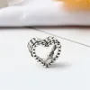 Rose Gold Or Silver Color Heart Charm Bead Fashion Women Jewelry Stunning Design European Style Fit For Pandora Bracelet PANZA004-46