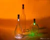 Cork Şekilli Şarj Edilebilir USB LED Gece Işık Şişe Renkli Cork Fiş Şarap Şişesi Noel Işıkları 2 adet