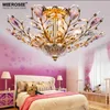 Moderne beau design plafonnier cristal Lustres lampe pour salon chambre cristal lustre lumière maison luminaire