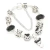 Venta al por mayor-S925 Silver Creative panda beads European Charm Bracelet Adecuado para Pandora Style child DIY Snake Bracelet Jewelry