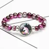 12styles unicorn grânulos pulseira bracelete imitação pérola acrílica pulgula animal desenhos animados pulseira festa lembranças favorece presentes ffa3128