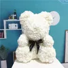 24pcs 40 cm niedźwiedzia różu sztuczne kwiaty domowe festiwal ślubny DIY