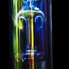 Stained Glass Water Bongs Straight Hookah Bubbler Dab Rigs Percolater Oil Bunner with Thick Base Heady Bong Water Pipe Smoking Accessories