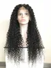 Vrouwen vol voor Braziliaans Deepwave Human Hair #1 #1B #2 #4 130% vooraf geplukte gluess Long Lace Pruiken 10 "30" 495 B 4