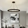 Modern LED Chandeliers lustre Crystal Chandelier Luxurious Circular Iceberg Crystal Chandelier Lighting New ring crystal chandelier