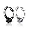 Stainless steel ring spring hoop earrings women mens earrings hip hop fashion jewelry will and sandy jewelry