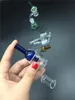 Großhandel XXL Quartz Thermal Banger Bubble mit Glas-Vergaserkappe 10/14/18 mm Doppel-Quarz-Nägel Tipps Pukin Beagle Thermal Banger Glasbongs